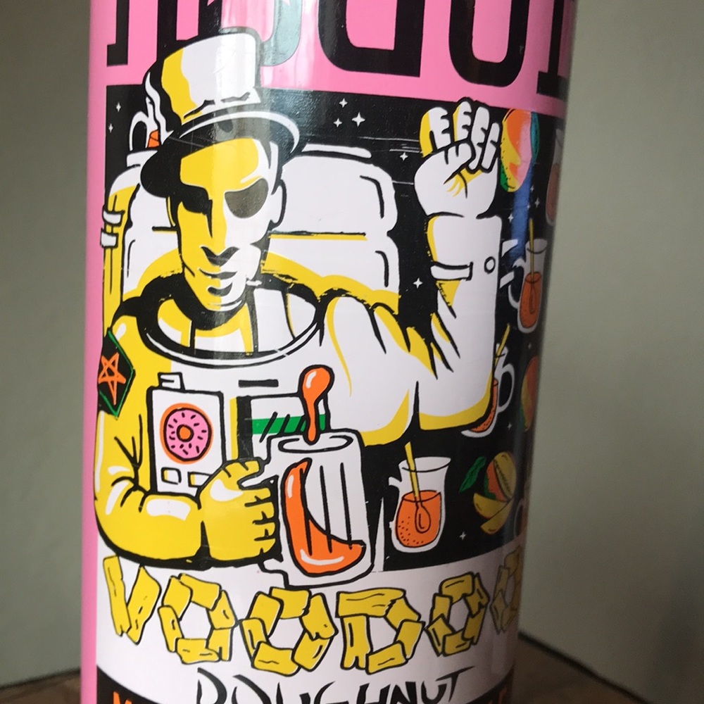 Pink Graphic Rogue Astronaut Ale Glass Voodoo Doughnut 1 PT.